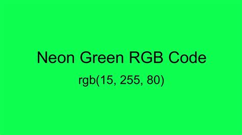 neon green rgb.